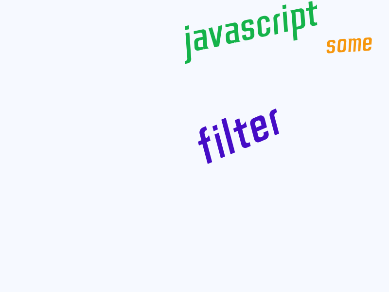 JavaScript 数组 some() 和 filter() 的用法及区别