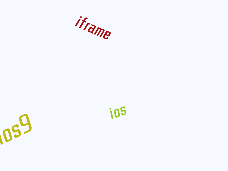 javascript iframe 兼容 ios 问题